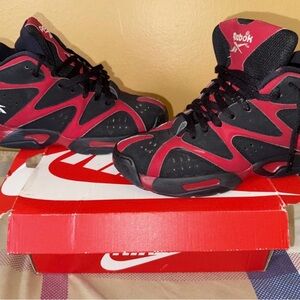 Size 7.5 - Reebok Kamikaze 1 Mid Red